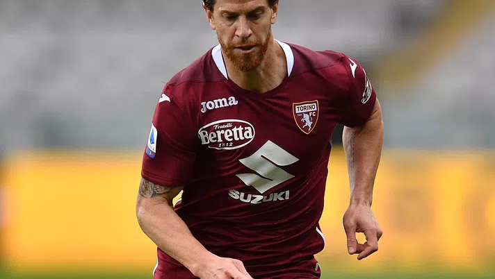 TURIN, ITALY - APRIL 26:  Cristian Ansaldi of Torino FC in action during the Serie A match between Torino FC and SSC Napoli at Stadio Olimpico di Torino on April 26, 2021 in Turin, Italy.  (Photo by Valerio Pennicino/Getty Images)