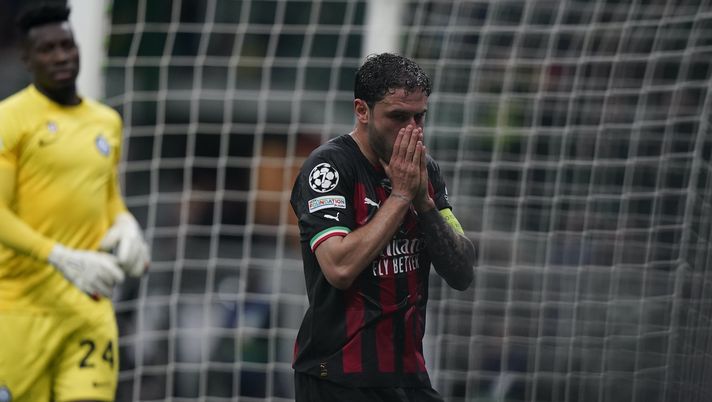 Davide Calabria AC Milan derby Milan-Inter 0-2 Champions League 2022-2023