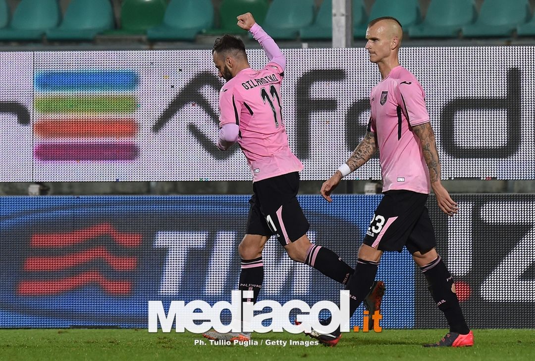  Gilardino esulta durante Palermo-Frosinone 4-1 