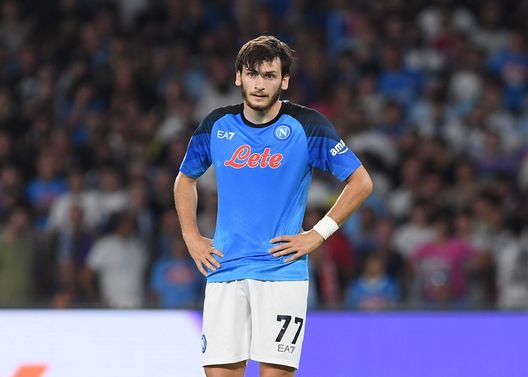 (Photo by SSC NAPOLI via Getty Images) kvaratskhelia
