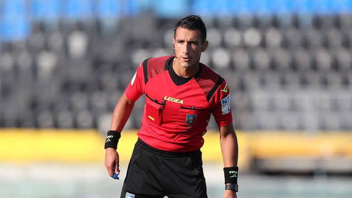 PISA, ITALY - JULY 03: Antonio Di Martino referee during the serie B match between SC Pisa  and AS Cittadella at Arena Garibaldi on July 3, 2020 in Pisa, Italy.  (Photo by Gabriele Maltinti/Getty Images for Lega Serie B) 