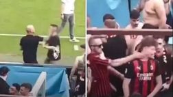Sassuolo-Milan, schiaffi tra tifosi rossoneri: il motivo | VIDEO