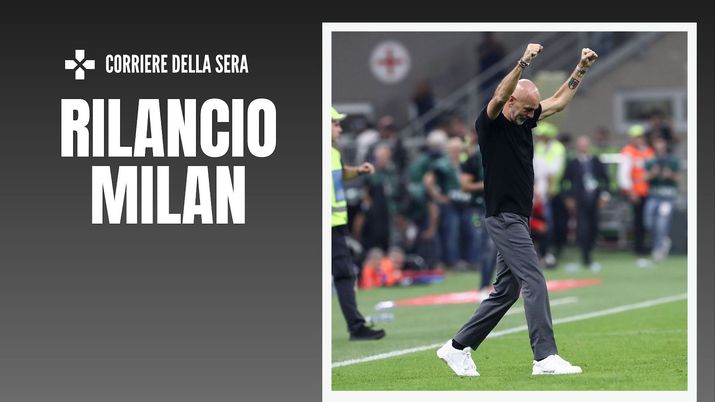 Stefano Pioli (allenatore AC Milan), esulta al termine di Milan-Juventus 2-0 (Serie A 2022-2023) | News (Getty Images) Stefano Pioli AC Milan Milan-Juventus 2-0 Serie A 2022-2023