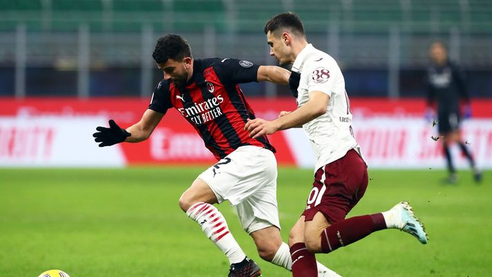 Mateo Musacchio del Milan e Amer Gojak del Torino (Getty Images) 