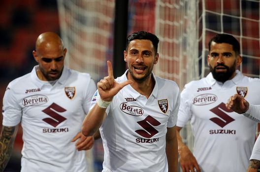 BOLOGNA, ITALY - APRIL 21: Rolando Mandragora of Torino FC celebrates after scoring a goal during the Serie A match between Bologna FC and Torino FC at Stadio Renato Dall'Ara on April 21, 2021 in Bologna, Italy. (Photo by Mario Carlini / Iguana Press/Getty Images) Mandragora