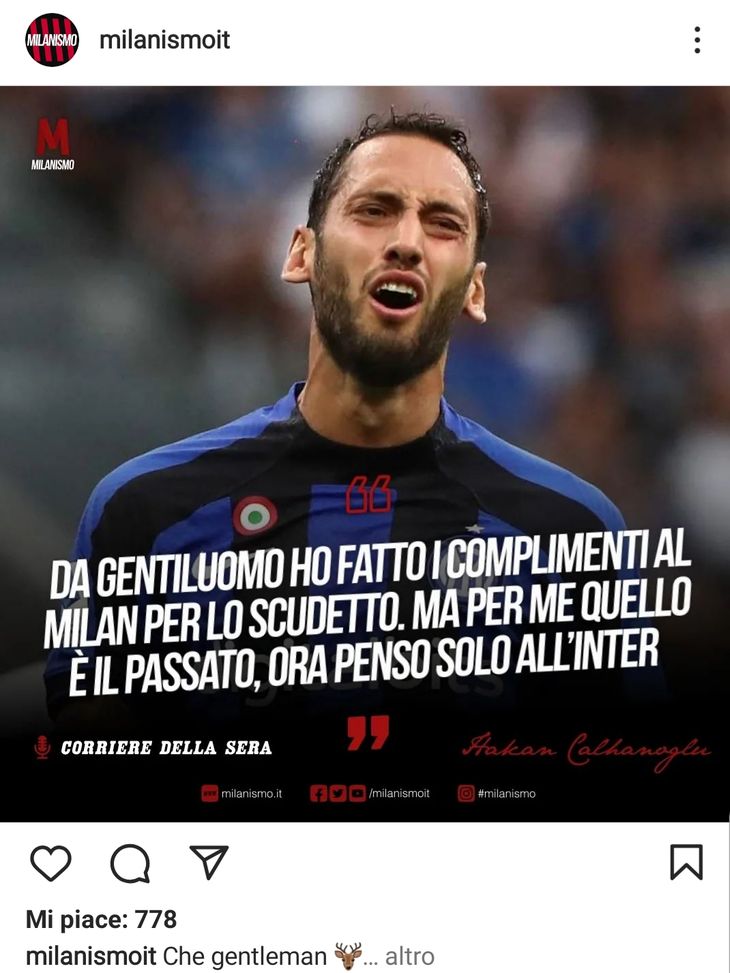 Calhanoglu, il derby continua: “Ho fatto i complimenti da gentiluomo, gli amici non hanno colori…”- immagine 2