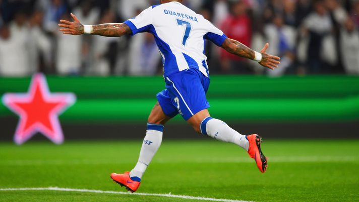 PORTO, PORTUGAL - APRIL 15:  Ricardo Quaresma of FC Porto celebrates as he scores their second goal during the UEFA Champions League Quarter Final first leg match between FC Porto and FC Bayern Muenchen at Estadio do Dragao on April 15, 2015 in Porto, Portugal.  (Photo by Mike Hewitt/Getty Images) 