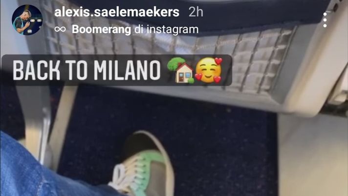 Alexis Saelemaekers, calciatore AC Milan, torna in Italia (credits: Instagram Saelemaekers) | Milan News 