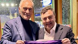 FOTO – La Nazionale Italiana fa visita al Viola Park