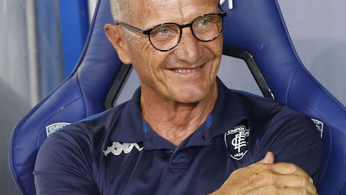 EMPOLI, ITALY - AUGUST 21: Aurelio Andreazzoli manager of Empoli FC looks on during the Serie A match between Empoli FC v SS Lazio at Stadio Carlo Castellani on August 21, 2021 in Empoli, Italy. (Photo by Gabriele Maltinti/Getty Images) Andreazzoli: “Bajrami non è un problema ma una gioia: lo aspettavamo così!” - immagine 1