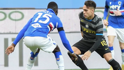 VIDEO Sampdoria-Inter, scivolone nerazzurro: Ranieri batte Conte, gol da ex per Candreva e Keita. Le immagini del match
