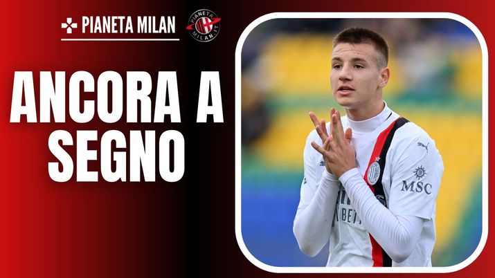 Francesco Camarda AC Milan Milan-Frosinone 3-1 Serie A 2023-2024