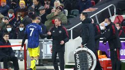 VIDEO Ronaldo viene sostituito e diventa una furia: gran gesto finale di Rangnick!