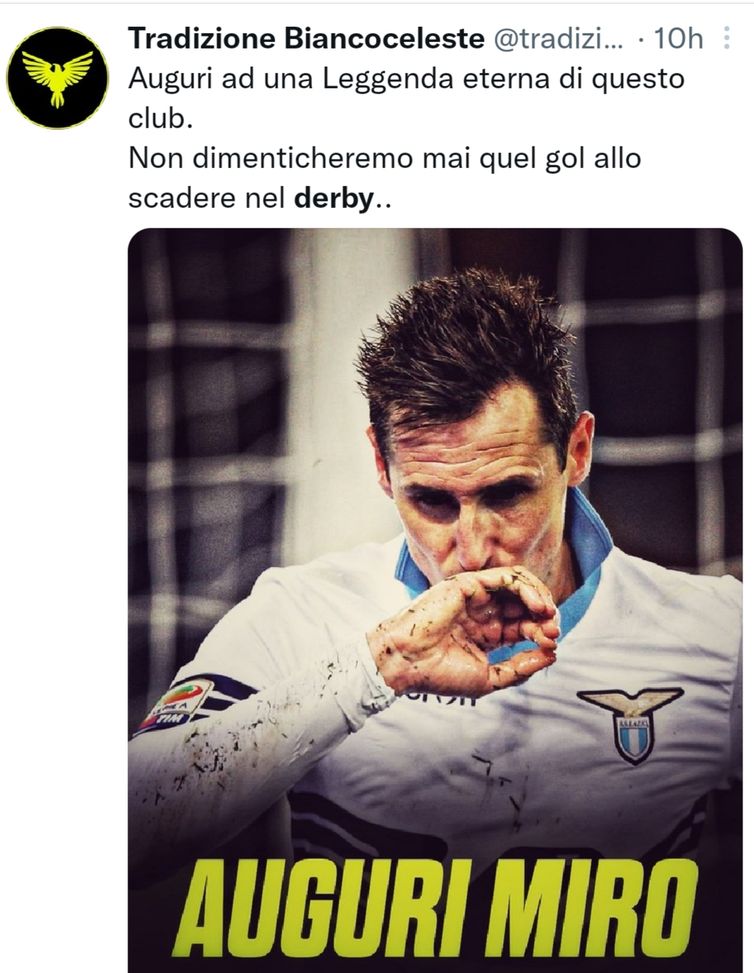 Lazio, un compleanno da derby: Miroslav Klose- immagine 3