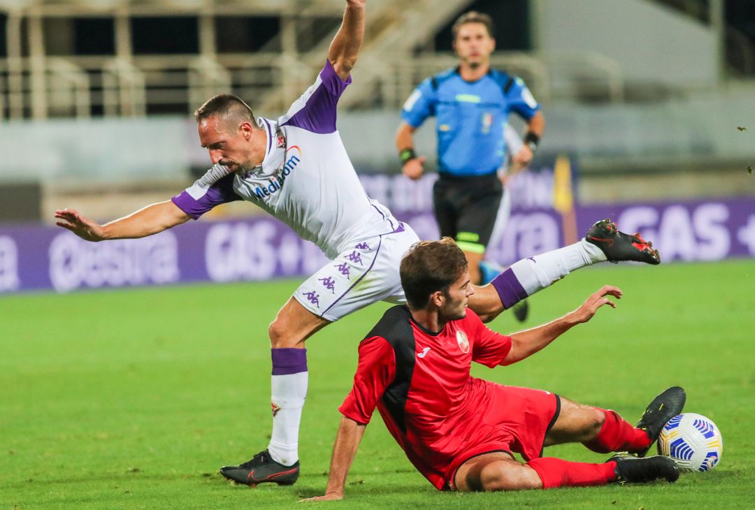  GERMOGLI PH: 6 SETTEMBRE 2020 FIRENZE STADIO ARTEMIO FRANCHI FIORENTINA VS LUCCHESE NELLA FOTO RIBERY 