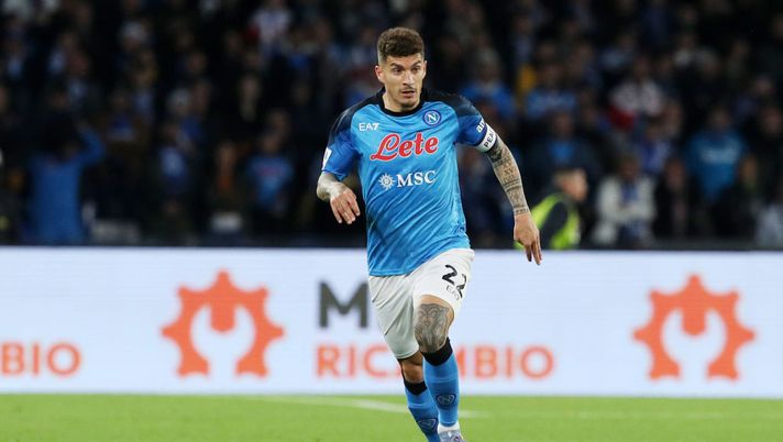 NAPLES, ITALY - APRIL 02: Giovanni Di Lorenzo of SSC Napoli during the Serie A match between SSC Napoli and AC Milan at Stadio Diego Armando Maradona on April 02, 2023 in Naples, Italy. (Photo by Francesco Pecoraro/Getty Images) Di Lorenzo, una sicurezza per il Napoli… e per il fantacalcio: come gestirlo al meglio - immagine 1