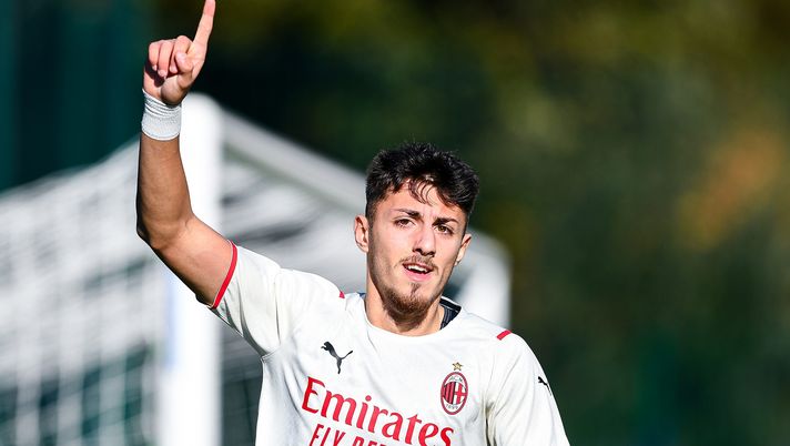 Marco Nasti, attaccante del Milan primavera (getty images)
