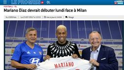 Mariano Diaz: “Sono contento di essere arrivato al Lione. Esordirò contro l’Inter”