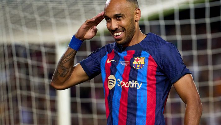 Pierre Emerick-Aubameyang, attaccante del Barcellona, interessa al Chelsea (Getty Images)