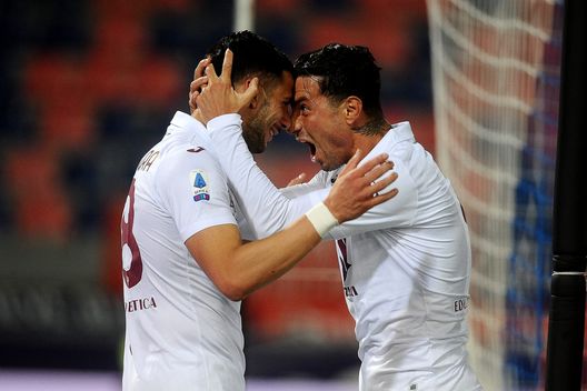 BOLOGNA, ITALY - APRIL 21: Rolando Mandragora of Torino FC celebrates after scoring a goal during the Serie A match between Bologna FC and Torino FC at Stadio Renato Dall'Ara on April 21, 2021 in Bologna, Italy. (Photo by Mario Carlini / Iguana Press/Getty Images) BOLOGNA, ITALY - APRIL 21: Rolando Mandragora of Torino FC celebrates after scoring a goal during the Serie A match between Bologna FC and Torino FC at Stadio Renato Dall'Ara on April 21, 2021 in Bologna, Italy. (Photo by Mario Carlini / Iguana Press/Getty Images)