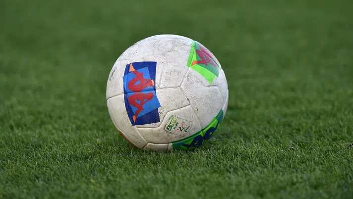 PISA, ITALY - DECEMBER 22:  The Kappa official ball is seen during the Serie B match between Pisa SC and Cosenza at Arena Garibaldi on December 22, 2019 in Pisa, Italy.  (Photo by Giuseppe Bellini/Getty Images for Lega B)