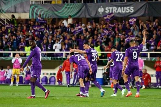 GERMOGLI PH: 11 MAGGIO 2023 FIRENZE STADIO ARTEMIO FRANCHI COPPA CONFERENCE LEAGUE FIORENTINA VS BASILEA NELLA FOTO ESULTANZA GOL CABRAL Italiano (sala stampa): “Abbiamo dominato e concesso il minimo. Bravi loro”- immagine 2
