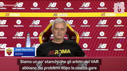 VIDEO Roma, Mourinho: “Arbitri? Siamo stanchi. Verranno sospesi, ma i nostri punti?”