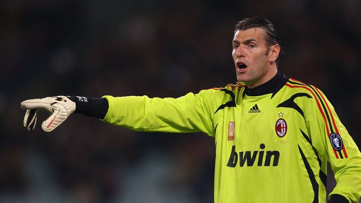 ROME - ITALY - MARCH 15: Zeljko Kalac of Milan during the Serie A match between Roma and AC Milan at the Olympic Stadium on March 15, 2008 in Rome, Italy.  (Photo by Michael Steele/Getty Images) 