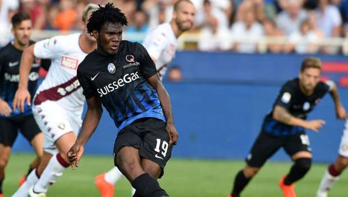 Franck Kessié con la maglia dell'Atalanta Franck Kessié con la maglia dell'Atalanta