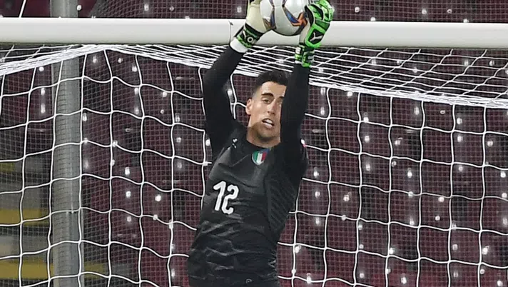 SALERNO, ITALY - JULY 02: Tommaso Cucchietti of Italy in action during the Summer Universiade match between Italy and Mexico at Stadio Arechi on July 02, 2019 in Salerno, Italy. (Photo by Francesco Pecoraro/Getty Images)
