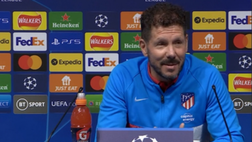 VIDEO Manchester-City-Atletico Madrid, siparietto di Simeone: “Superstizioso? Io…”