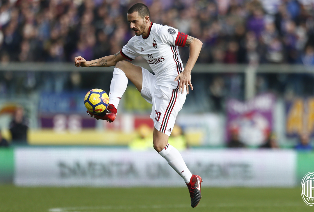  Leonardo Bonucci durante Fiorentina-Milan (credits: acmilan.com) 