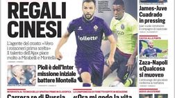 EDICOLA / CdS: Pioli, prima missione è battere Montella. Juve su James Rodriguez