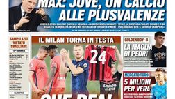 Prima Pagina, Tuttosport: “Che Dea! Che Inter! Il Milan torna in testa”
