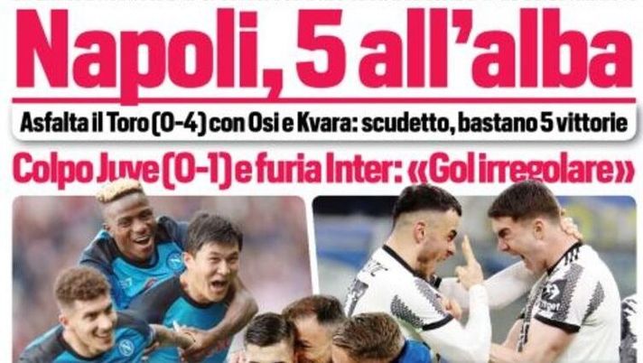 IL NAPOLI SUI MEDIA – Le prime pagine dei giornali di oggi 20 marzo 2023 - immagine 1