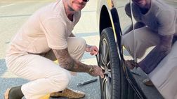Beckham, ruota bucata e post filosofico: “Non tutti i giorni sono perfetti”