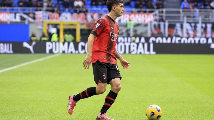 Christian Pulisic (attaccante AC Milan), qui durante Milan-Empoli 1-0 (Serie A 2023-2024) | News (Getty Images) Christian Pulisic AC Milan Milan-Empoli 1-0 Serie A 2023-2024