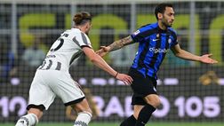 Inter-Juve, Calhanoglu sostituito da Gagliardini: problema all’adduttore
