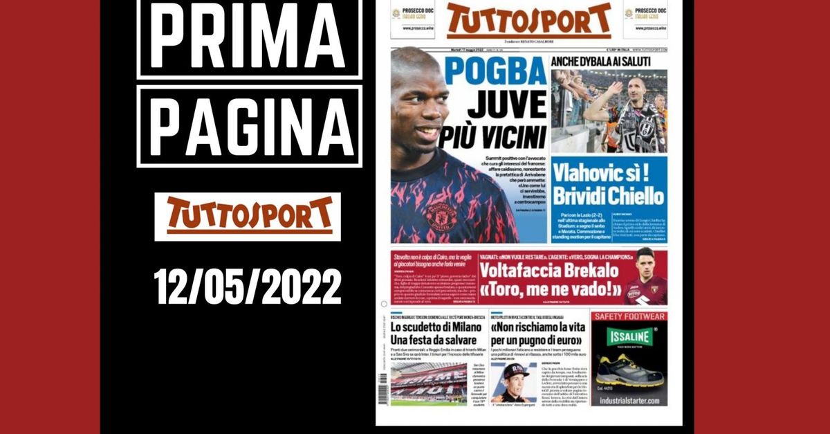 Prima pagina Tuttosport: ora Pogba e la Juventus più vicini