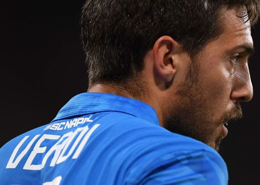 NAPLES, ITALY - MAY 05:  Simone Verdi of Napoli during the Serie A match between SSC Napoli and Cagliari at Stadio San Paolo on May 5, 2019 in Naples, Italy.  (Photo by SSC NAPOLI/SSC NAPOLI via Getty Images) 