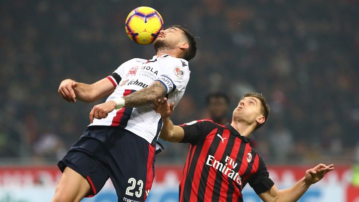 Luca Ceppitelli e Krzysztof Piatek, Milan-Cagliari, Getty Images 