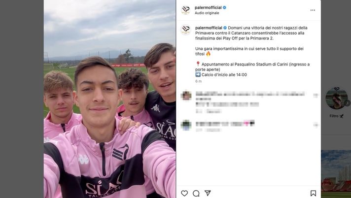 VIDEO Palermo, Corini e baby rosa caricano la Primavera per la sfida al Catanzaro  Palermo