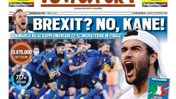 Prima Pagina, Tuttosport: “Pazzi di voi! Brexit? No, Kane!“
