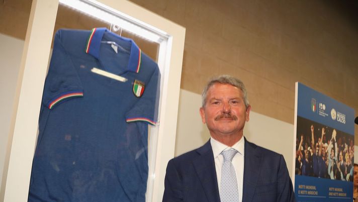 MATERA, ITALY - JUNE 19:  Franco Selvaggi world champion 1982 during the FIGC 120 Years Exhibition on June 19, 2018 in Matera, Italy.  (Photo by Maurizio Lagana/Getty Images) 