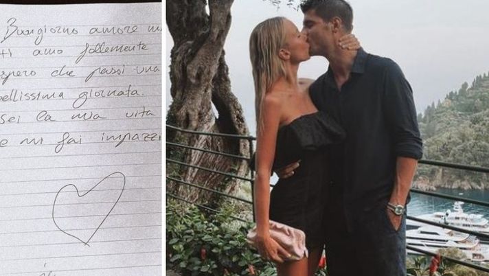 Morata, buongiorno speciale ad Alice. Matri lo bacchetta: &#8220;La rovina degli uomini&#8221; 