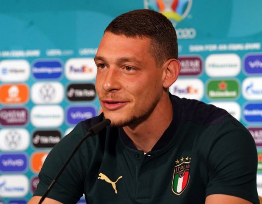 ROME, ITALY - JUNE 19: Andrea Belotti of Italy speaks with the media during the Italy press conference ahead of the UEFA Euro 2020 Group A match between Italy and Wales at Olimpico Stadium on June 19, 2021 in Rome, Italy. (Photo by Claudio Villa/Getty Images) ROME, ITALY - JUNE 19: Andrea Belotti of Italy speaks with the media during the Italy press conference ahead of the UEFA Euro 2020 Group A match between Italy and Wales at Olimpico Stadium on June 19, 2021 in Rome, Italy. (Photo by Claudio Villa/Getty Images)