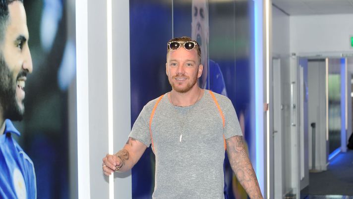 LEICESTER, ENGLAND - May 28: Former Footballer and Celebrity Big Brother Contestant Jamie O'Hara arrives at King Power Stadium ahead of the Celebrity Charity Football Match at King Power Stadium on May 28 , 2017 in Leicester, United Kingdom. (Photo by Plumb Images/Leicester City FC via Getty Images) LEICESTER, ENGLAND - May 28: Former Footballer and Celebrity Big Brother Contestant Jamie O'Hara arrives at King Power Stadium ahead of the Celebrity Charity Football Match at King Power Stadium on May 28 , 2017 in Leicester, United Kingdom. (Photo by Plumb Images/Leicester City FC via Getty Images)