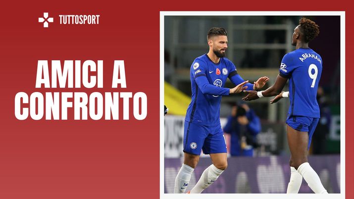 Milan, contro la Roma sarà Giroud-Abraham: una sfida in salsa Blues (getty images)
