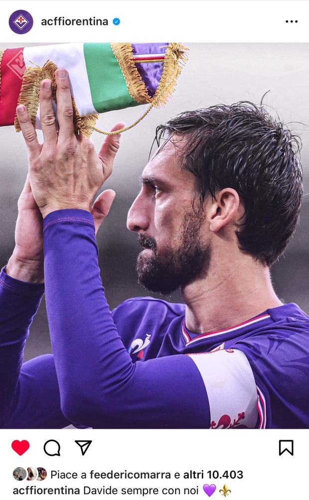 FOTO – “Davide sempre con noi”: anche Chiesa e Vlahovic ricordano Astori- immagine 3