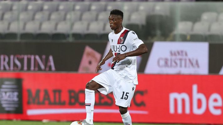FLORENCE, ITALY - JULY 29: Ibrahima Mbaye of Bologna FC in action during the Serie A match between ACF Fiorentina and Bologna FC at Stadio Artemio Franchi on July 29, 2020 in Florence, Italy. (Photo by Gabriele Maltinti/Getty Images) FLORENCE, ITALY - JULY 29: Ibrahima Mbaye of Bologna FC in action during the Serie A match between ACF Fiorentina and Bologna FC at Stadio Artemio Franchi on July 29, 2020 in Florence, Italy. (Photo by Gabriele Maltinti/Getty Images)